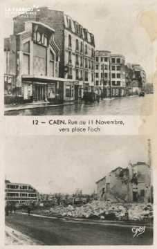 Caen Rue du 11 Novembre vers la place Foch