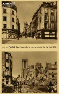 Caen - Rue St-Jean aux abords de la Gavotte