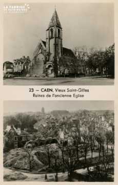 Caen- vieux St-Gilles, ruines de l'anncienne église