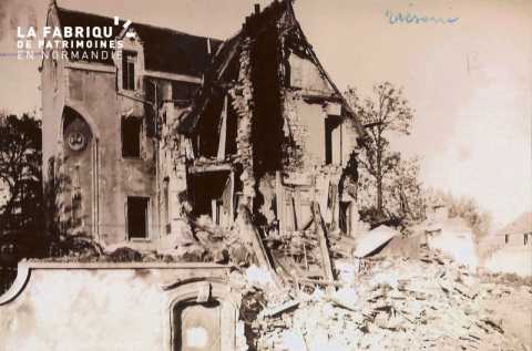 Caen detruit_1944_tresorerie generale, rue des Chanoines