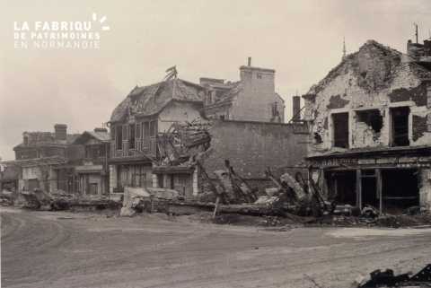 Caen detruit_1944_rue de la Gare