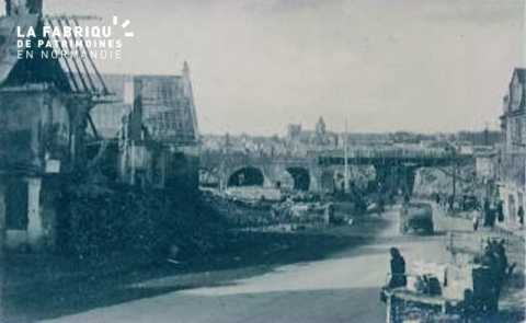 Caen detruit_1944_bas de la rue de Falaise