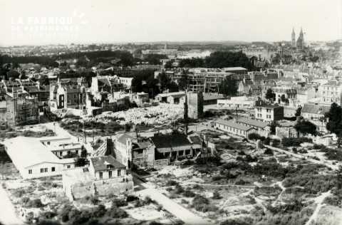 Caen detruit_1944_rue des Jacobins