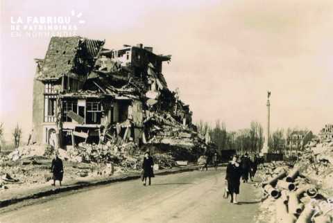 Caen detruit_1944_rue du onze novembre