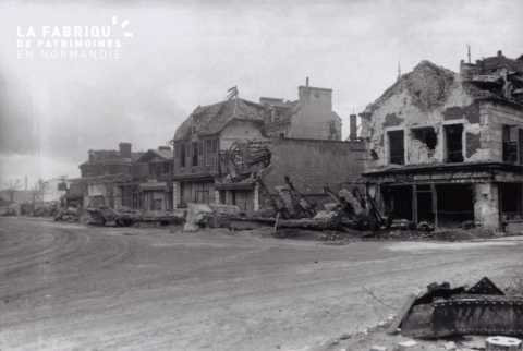Caen detruit_1944_avenue de la Gare