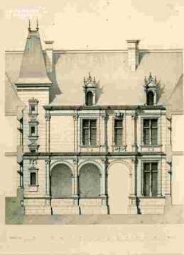 H.d'Escoville.H.d'Ecoville, façade sur la cour