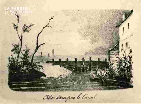 Chûte d'eau auprès du canal