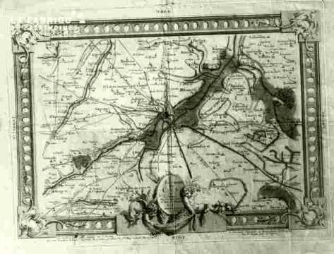 Carte de Caen et environs
