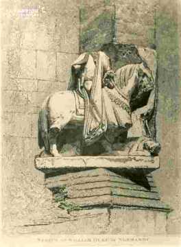 Le vieux Saint Etienne, Statue of William Duke of Normandy