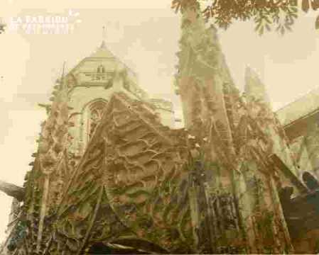 Le vieux Saint Etienne, pinacles et flammes gothiques