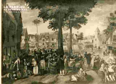 Scène de rue au Moyen-age