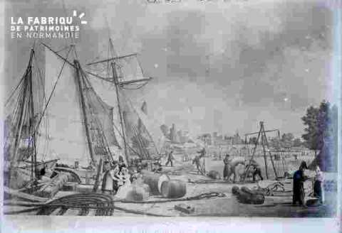 Le port-bateaux & ville en fond (double)