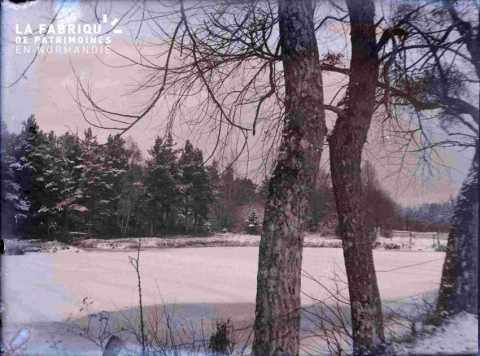 Argentan paysage sous la neige