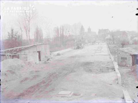 Argentan construction de l'avenue de la forêt Normande 1938
