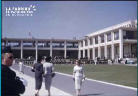 Inauguration de l'université de Caen en 1957 