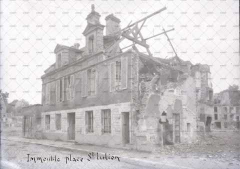 Caen en ruines, 14 rue de l'Eglise Saint-Julien