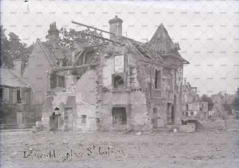Caen en ruines, 14 rue de l'Eglise Saint-Julien