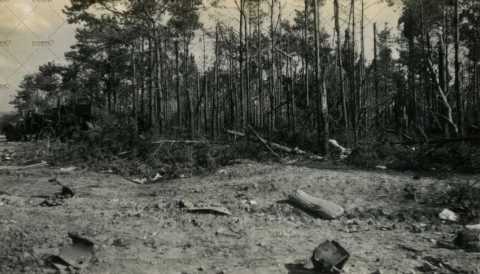 Août 1944, Paysage dévasté par les combats