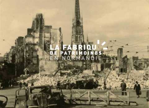 Ruines de Rouen après les bombardements de 1940