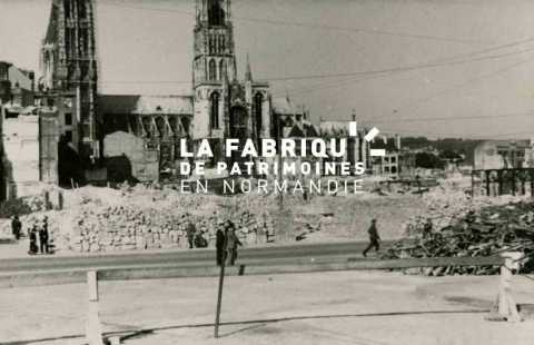 Ruines de Rouen après les bombardements de 1940